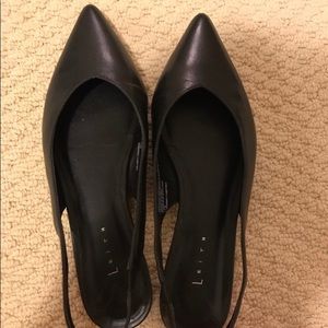 LEITH Flat Black shoes size7 1/2